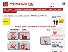 Tablet Screenshot of imperialelectric.ro